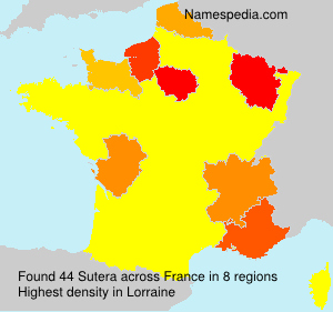 Surname Sutera in France Surname Sutera in France