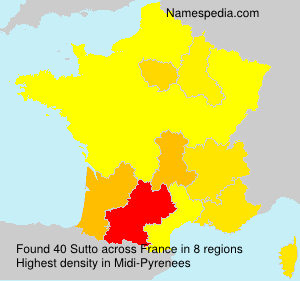 Surname Sutto in France Surname Sutto in France
