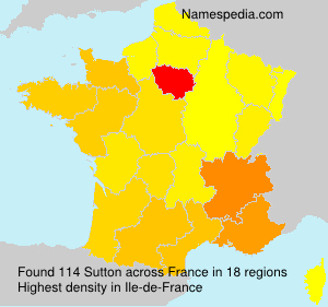 Surname Sutton in France Surname Sutton in France