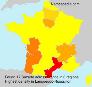Surname Suzarte in France Surname Suzarte in France