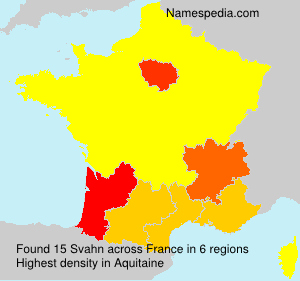 Surname Svahn in France Surname Svahn in France