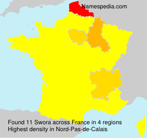 Surname Swora in France Surname Swora in France