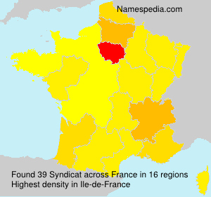 Surname Syndicat in France Surname Syndicat in France