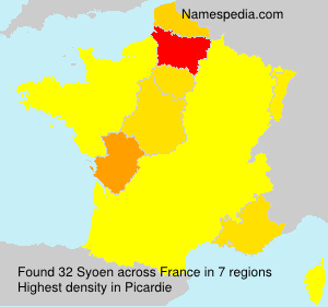 Surname Syoen in France