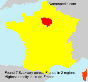 Surname Szakvary in France Surname Szakvary in France