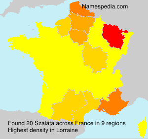 Surname Szalata in France Surname Szalata in France