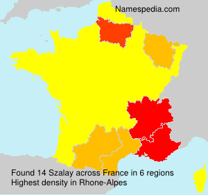 Surname Szalay in France Surname Szalay in France