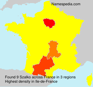 Surname Szalko in France Surname Szalko in France