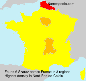 Surname Szaraz in France Surname Szaraz in France