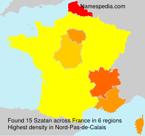 Surname Szatan in France Surname Szatan in France