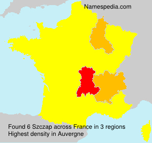 Surname Szczap in France Surname Szczap in France