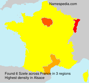Surname Szele in France Surname Szele in France