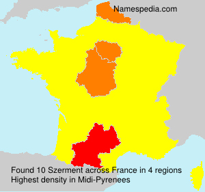 Surname Szerment in France Surname Szerment in France