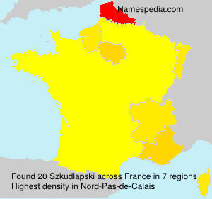 Surname Szkudlapski in France Surname Szkudlapski in France