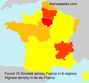 Surname Szostek in France Surname Szostek in France