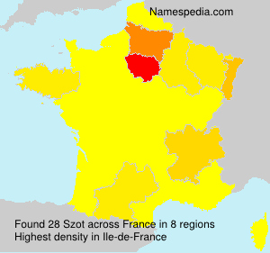Surname Szot in France Surname Szot in France