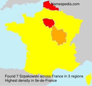 Surname Szpakowski in France Surname Szpakowski in France