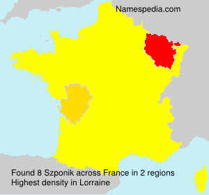 Surname Szponik in France Surname Szponik in France