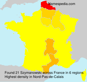 Surname Szymanowski in France Surname Szymanowski in France