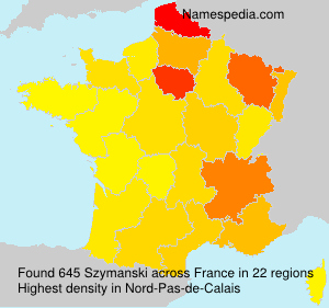 Surname Szymanski in France Surname Szymanski in France