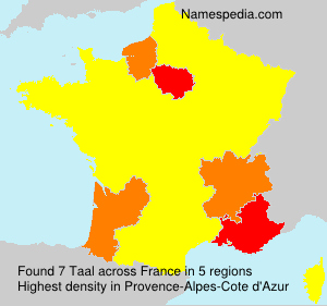 Surname Taal in France Surname Taal in France