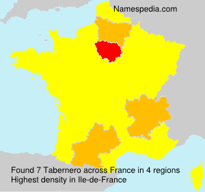 Surname Tabernero in France Surname Tabernero in France