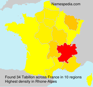 Surname Tabillon in France Surname Tabillon in France