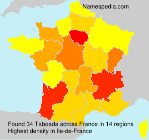 Surname Taboada in France Surname Taboada in France