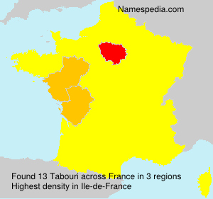 Surname Tabouri in France Surname Tabouri in France