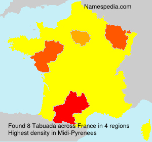 Surname Tabuada in France Surname Tabuada in France