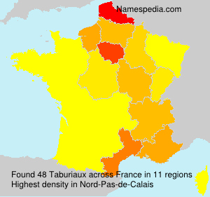 Surname Taburiaux in France Surname Taburiaux in France