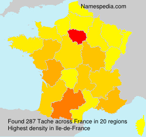 Surname Tache in France Surname Tache in France