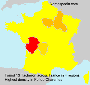 Surname Tacheron in France Surname Tacheron in France