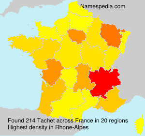 Surname Tachet in France Surname Tachet in France