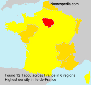 Surname Tacou in France
