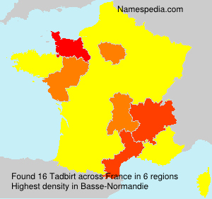 Surname Tadbirt in France Surname Tadbirt in France