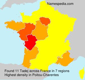 Surname Tadej in France Surname Tadej in France