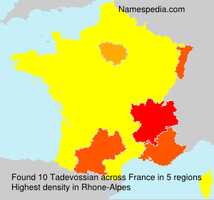 Surname Tadevossian in France Surname Tadevossian in France