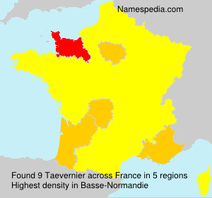 Surname Taevernier in France Surname Taevernier in France