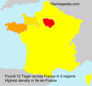 Surname Tager in France Surname Tager in France
