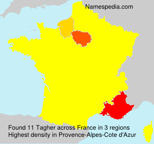 Surname Tagher in France Surname Tagher in France