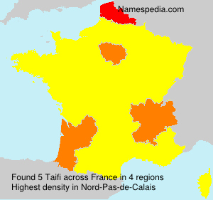 Surname Taifi in France Surname Taifi in France