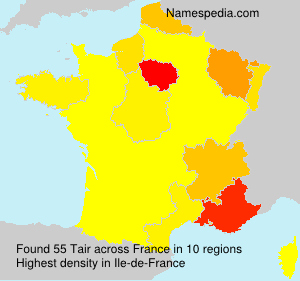 Surname Tair in France Surname Tair in France