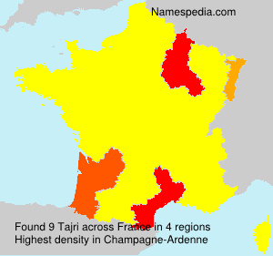 Surname Tajri in France Surname Tajri in France