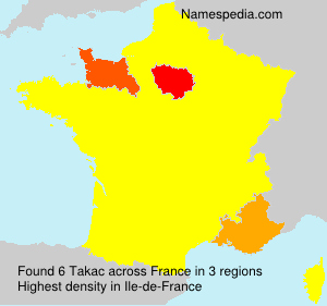 Surname Takac in France Surname Takac in France