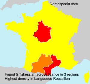 Surname Takessian in France Surname Takessian in France