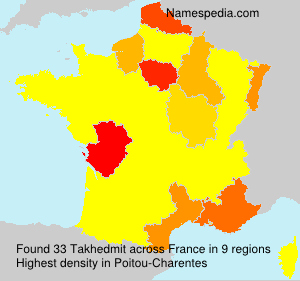 Surname Takhedmit in France Surname Takhedmit in France