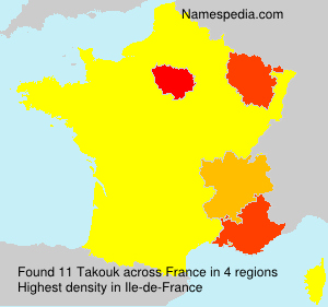 Surname Takouk in France Surname Takouk in France