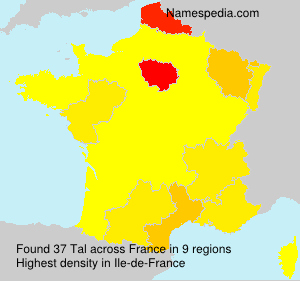 Surname Tal in France Surname Tal in France
