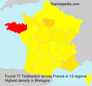 Surname Talabardon in France Surname Talabardon in France